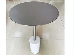大理石金属不锈钢圆桌